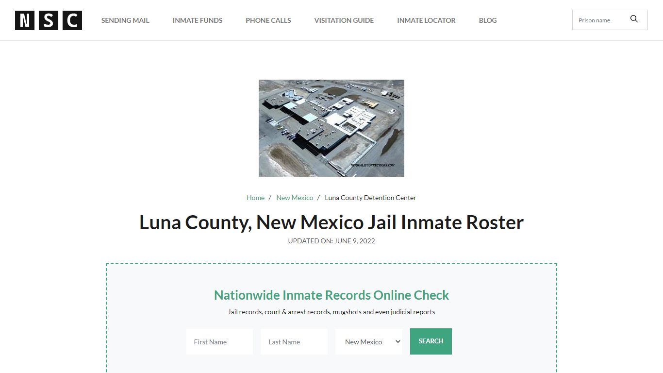 Luna County, New Mexico Jail Inmate Roster